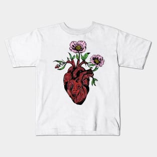 Blooming hearts. Kids T-Shirt
